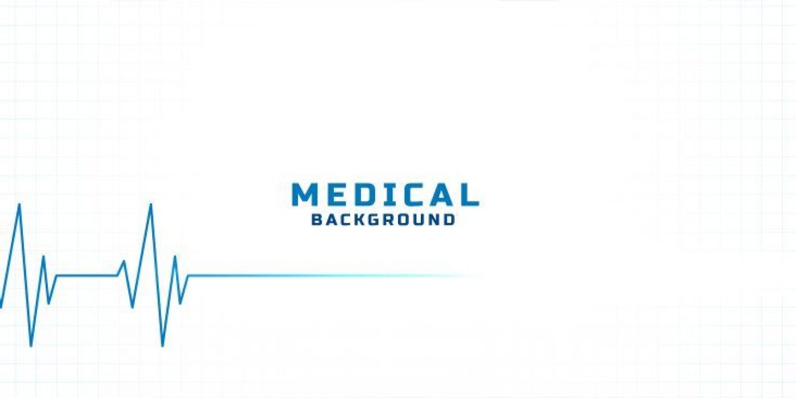white medical and health care background with cardiogram line
