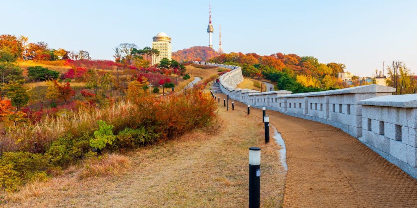 Autumn of Namsan Tower in Seoul,South Korea