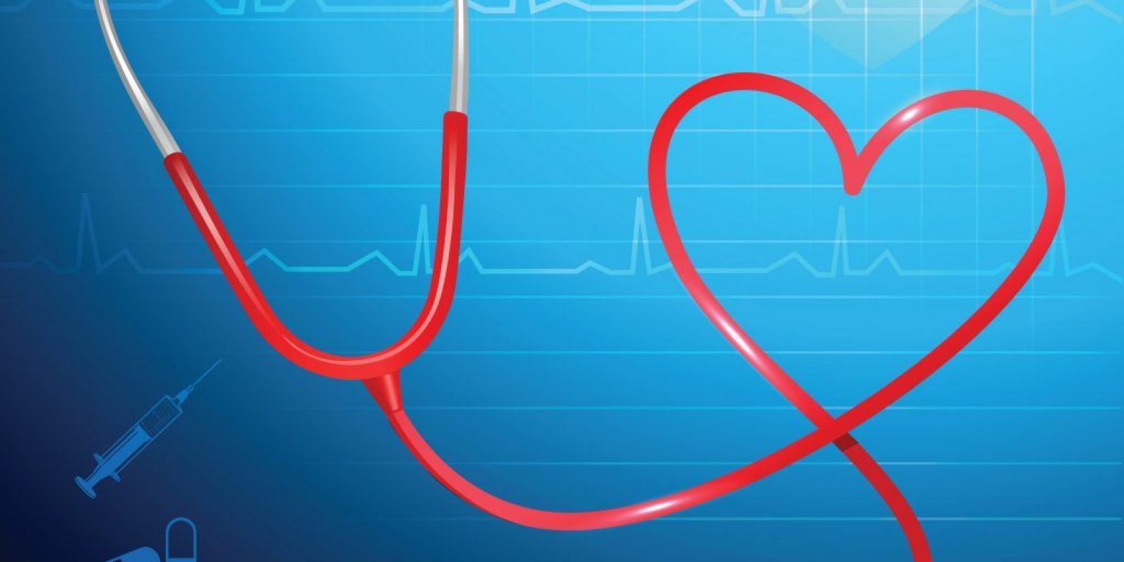 Stethoscope heartbeat background